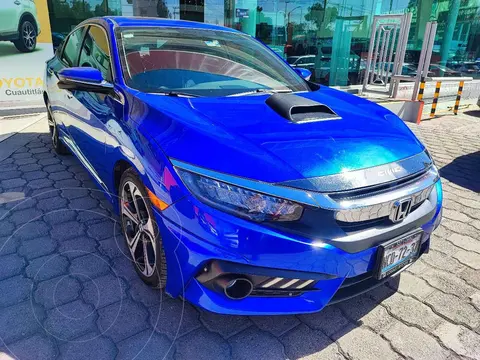Honda Civic Touring Aut usado (2018) color Azul financiado en mensualidades(enganche $95,000 mensualidades desde $7,006)