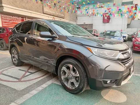 Honda CR-V Turbo Plus usado (2018) color Gris financiado en mensualidades(enganche $127,478 mensualidades desde $6,853)