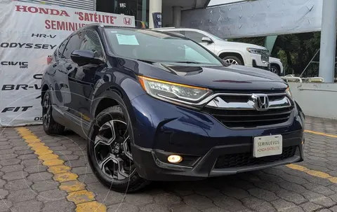 Honda CR-V Touring usado (2017) color Azul financiado en mensualidades(enganche $122,115 mensualidades desde $6,930)