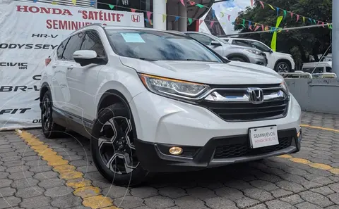 Honda CR-V Touring usado (2019) color Blanco financiado en mensualidades(enganche $168,000 mensualidades desde $7,387)