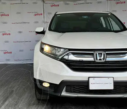 Honda CR-V Turbo Plus usado (2018) color Blanco financiado en mensualidades(enganche $134,886 mensualidades desde $9,863)