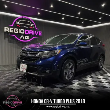 Honda CR-V Turbo Plus usado (2018) color Azul Oscuro financiado en mensualidades(enganche $107,673 mensualidades desde $9,376)