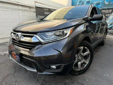 Honda CR-V Turbo Plus usado (2018) color Gris Oscuro financiado en mensualidades(enganche $94,830 mensualidades desde $7,252)