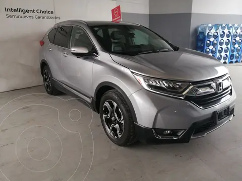 Honda CR-V Touring usado (2019) color plateado financiado en mensualidades(enganche $144,068 mensualidades desde $6,875)