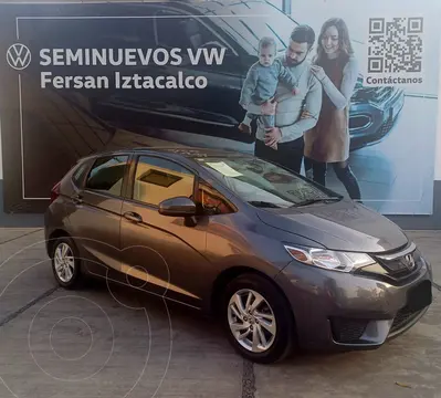 Honda Fit Fun 1.5L usado (2017) color Acero financiado en mensualidades(enganche $46,000 mensualidades desde $7,000)