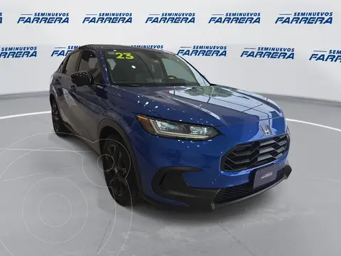 Honda HR-V Sport usado (2023) color Azul financiado en mensualidades(enganche $113,950 mensualidades desde $9,451)