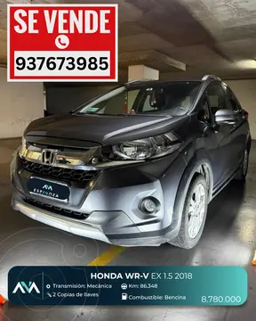 Honda WR-V 1.5L EX usado (2018) color Gris precio $8.780.000