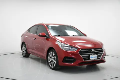 Hyundai Accent Sedan GLS Aut usado (2019) color Rojo financiado en mensualidades(enganche $59,340 mensualidades desde $4,668)