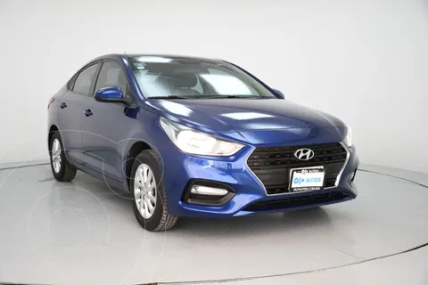 Hyundai Accent Sedan GL Mid Aut usado (2018) color Azul financiado en mensualidades(enganche $49,600 mensualidades desde $3,902)