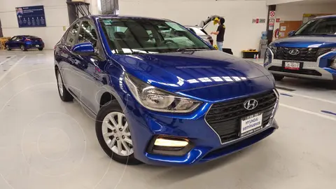 Hyundai Accent Sedan MID Aut usado (2021) color Azul financiado en mensualidades(enganche $100,320 mensualidades desde $4,221)