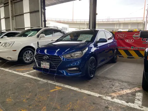 Hyundai Accent HB GL usado (2018) color Azul financiado en mensualidades(enganche $47,500 mensualidades desde $5,000)