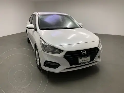 Hyundai Accent HB GL Mid usado (2020) color Blanco financiado en mensualidades(enganche $39,000 mensualidades desde $6,000)