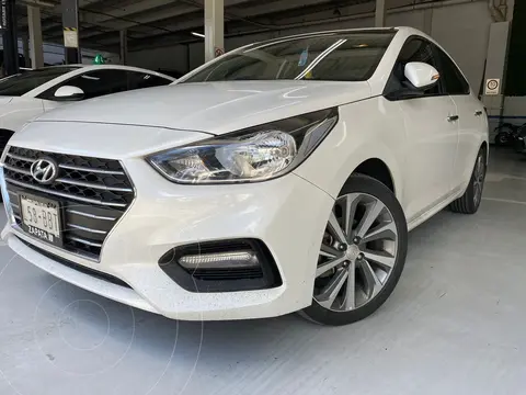 Hyundai Accent HB GLS Aut usado (2018) color Blanco financiado en mensualidades(enganche $62,500 mensualidades desde $4,531)