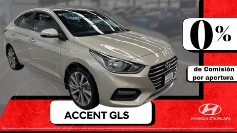 Hyundai Accent HB GLS Aut usado (2020) color Beige financiado en mensualidades(enganche $103,664 mensualidades desde $4,362)