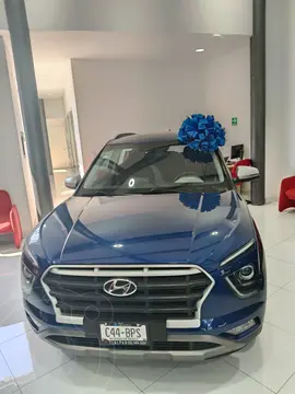 Hyundai Creta GLS Aut usado (2021) color Azul financiado en mensualidades(enganche $45,000 mensualidades desde $7,967)