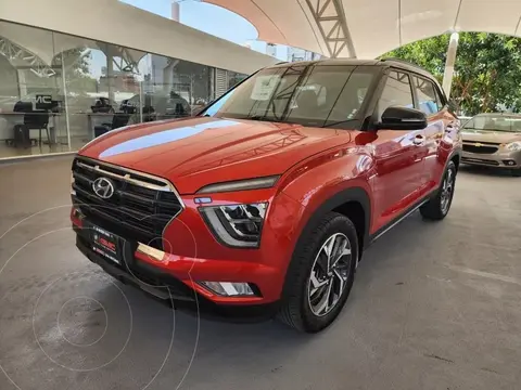 Hyundai Creta Limited Turbo usado (2021) color Rojo financiado en mensualidades(enganche $126,300)