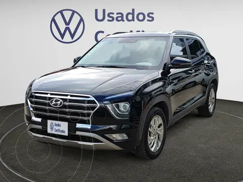 Hyundai Creta GLS IVT usado (2021) color Negro financiado en mensualidades(enganche $94,258 mensualidades desde $8,257)