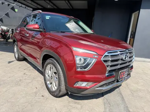 Hyundai Creta GLS Premium usado (2021) color Rojo financiado en mensualidades(enganche $84,475 mensualidades desde $6,460)