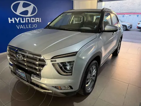 Hyundai Creta GLS Premium usado (2023) color Plata financiado en mensualidades(enganche $100,781 mensualidades desde $8,772)