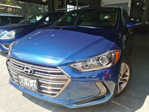 Hyundai Elantra Limited Tech Navi Aut usado (2018) color Azul financiado en mensualidades(enganche $83,750 mensualidades desde $8,546)