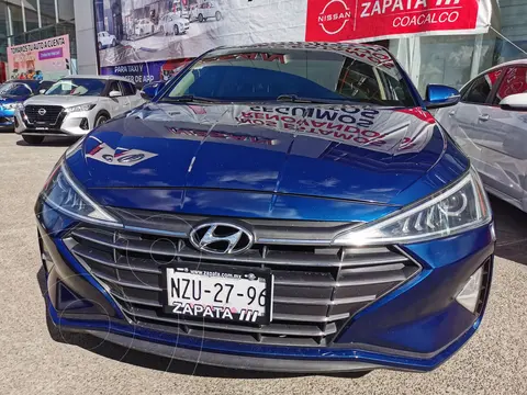 Hyundai Elantra GLS Premium Aut usado (2019) color Azul financiado en mensualidades(enganche $65,000 mensualidades desde $6,732)