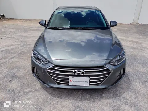 Hyundai Elantra Limited Tech Navi Aut usado (2018) color Gris financiado en mensualidades(enganche $74,772 mensualidades desde $8,052)