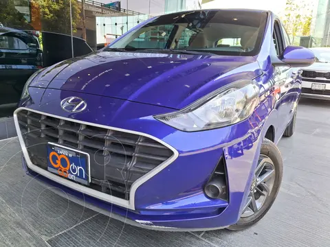 Hyundai Grand i10 Sedan GL MID Aut usado (2023) color Azul financiado en mensualidades(enganche $62,130 mensualidades desde $4,751)
