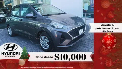 Hyundai Grand i10 Sedan GL MID Aut usado (2023) color Gris financiado en mensualidades(enganche $91,918 mensualidades desde $3,867)