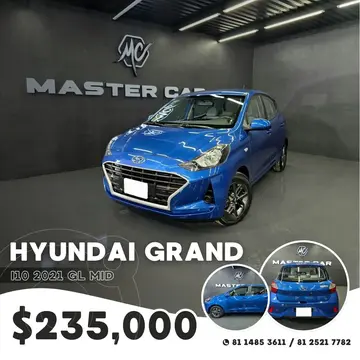 Hyundai Grand i10 MID usado (2021) color Azul precio $235,000