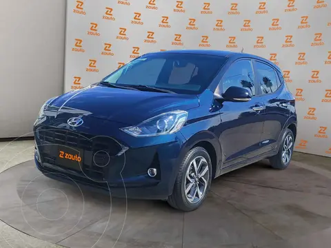 Hyundai Grand i10 NS usado (2022) color Azul financiado en mensualidades(enganche $64,283 mensualidades desde $4,918)