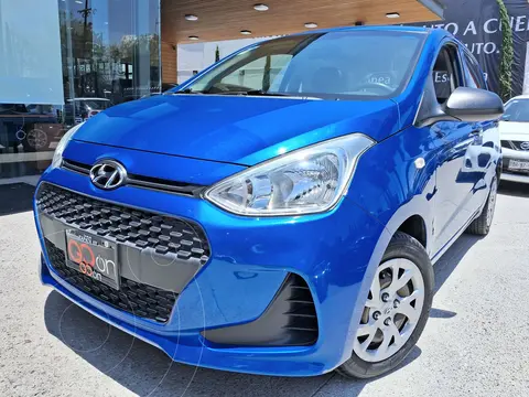 Hyundai Grand i10 GL MID usado (2018) color Azul financiado en mensualidades(enganche $54,228 mensualidades desde $4,147)