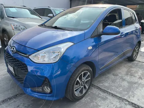 Hyundai Grand i10 GLS usado (2019) color Azul financiado en mensualidades(enganche $50,000 mensualidades desde $6,452)