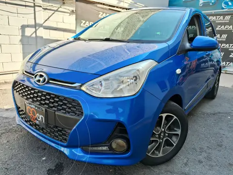 Hyundai Grand i10 GLS usado (2019) color Azul financiado en mensualidades(enganche $53,682 mensualidades desde $4,105)