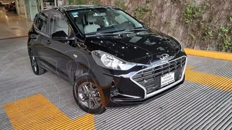 Hyundai Grand i10 MID usado (2021) color Negro financiado en mensualidades(enganche $91,960 mensualidades desde $3,869)