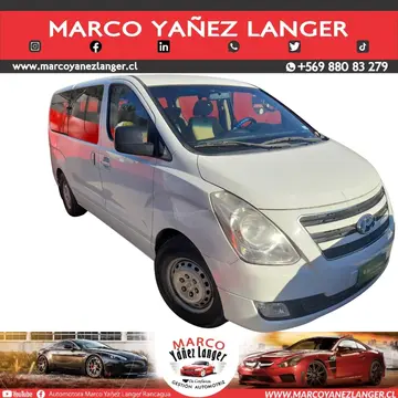 Hyundai H-1 Minibus 2.5L GL Diesel 10S Ac usado (2018) color Blanco precio $17.490.000