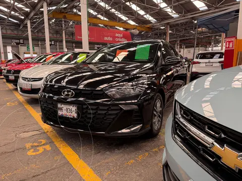 Hyundai HB20 Sedan GL usado (2023) color Negro financiado en mensualidades(enganche $66,500 mensualidades desde $6,000)