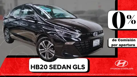 Hyundai HB20 GLS Aut usado (2024) color Negro financiado en mensualidades(enganche $133,718 mensualidades desde $5,626)