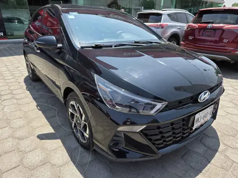 Hyundai HB20 GLS Aut usado (2023) color Negro financiado en mensualidades(enganche $91,375 mensualidades desde $7,715)