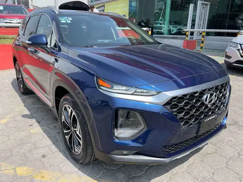 Hyundai Santa Fe V6 Limited Tech usado (2020) color Azul financiado en mensualidades(enganche $147,812 mensualidades desde $12,481)