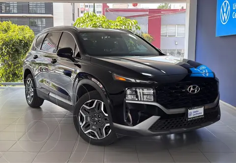 Hyundai Santa Fe GLS Premium usado (2022) color Negro financiado en mensualidades(enganche $125,078 mensualidades desde $11,404)