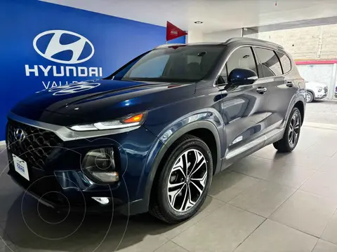 Hyundai Santa Fe V6 Limited Tech usado (2020) color Azul financiado en mensualidades(enganche $107,231 mensualidades desde $9,334)