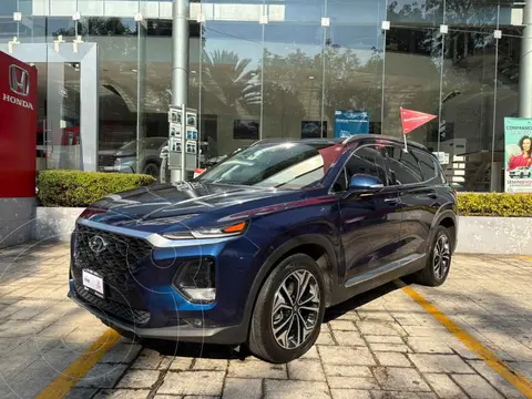 Hyundai Santa Fe V6 Limited Tech usado (2020) color Azul precio $370,000