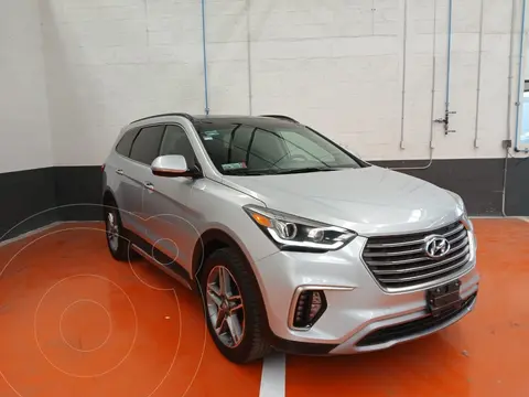 Hyundai Santa Fe V6 Limited Tech usado (2018) color plateado precio $380,000