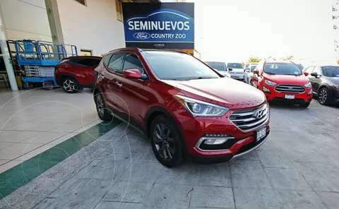 Hyundai Santa Fe Sport 2.0L usado (2017) color Rojo financiado en mensualidades(enganche $34,500 mensualidades desde $10,000)