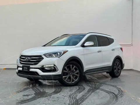 Hyundai Santa Fe Sport 2.0L Turbo usado (2018) color Blanco financiado en mensualidades(enganche $54,780 mensualidades desde $5,404)