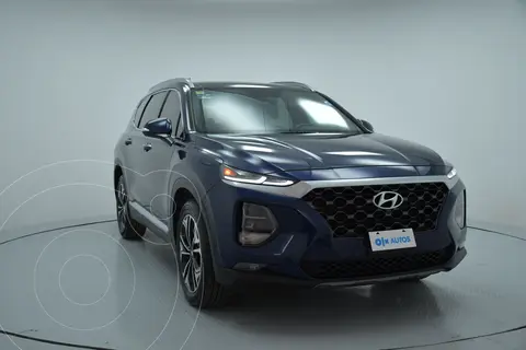 Hyundai Santa Fe V6 Limited Tech usado (2019) color Azul financiado en mensualidades(enganche $120,093 mensualidades desde $9,447)