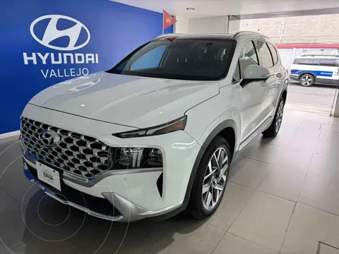 Hyundai Santa Fe Limited Tech usado (2024) color Blanco financiado en mensualidades(enganche $150,500 mensualidades desde $13,100)