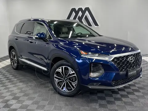 Hyundai Santa Fe V6 Limited Tech usado (2019) color Azul precio $419,999