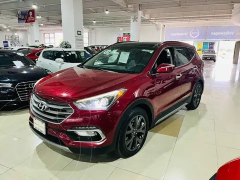 Hyundai Santa Fe Sport 2.0L Turbo usado (2017) color Rojo financiado en mensualidades(enganche $99,975 mensualidades desde $5,899)