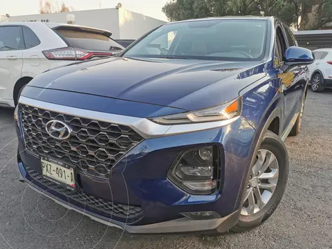 Hyundai Santa Fe Sport 2.0L Turbo usado (2019) color Azul financiado en mensualidades(enganche $128,750 mensualidades desde $12,700)